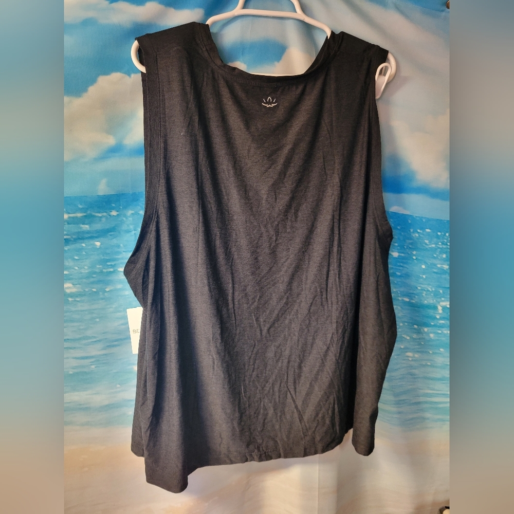 Beyond Yoga NWT Black Heather Muscle Tshirt Size 3X - Picture 2 of 5